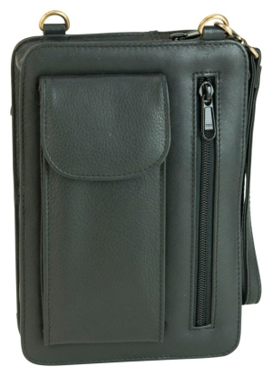 Franco Bonini 1305 Black - Mens Wrist/Clutch Bag
