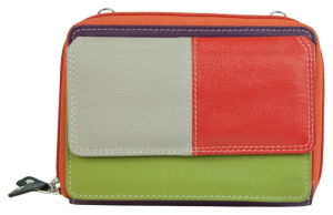 Franco Bonini 15-012 Orange Multi - Mega Wallet/Phone Bag