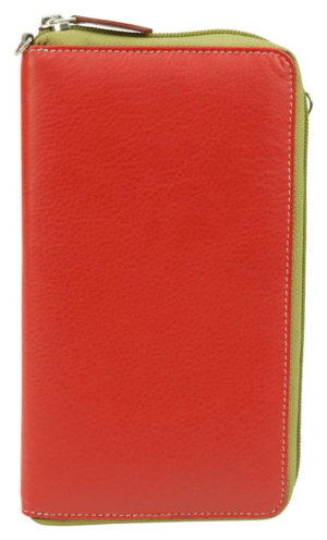 Franco Bonini 15-016 Orange Multi - Ladies Wallet/Mobile Phone Pouch
