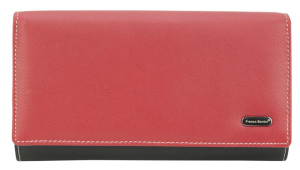 Franco Bonini 4206 RFID Soft Leather Flap Wallet with 16 Card Slots – Red Multi