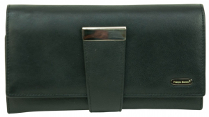 Franco Bonini 4207 RFID Soft Leather Flap Wallet with 20 Card Slots – Black