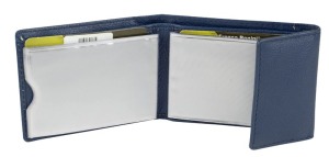 Franco Bonini 71 RFID Soft Leather Card Holder Wallet – Blue