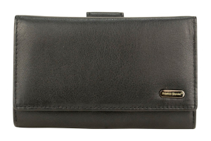 Franco Bonini 2902 Soft Leather RFID Wallet with 19 Card Slots – Black