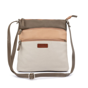 Franco Bonini 17-109 Bone Multi - Leather Crossbody Shoulder Bag