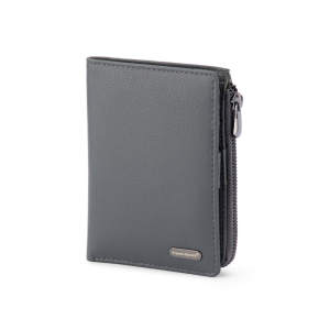 Half Zip Coin Card Wallet - 24-06 Grey