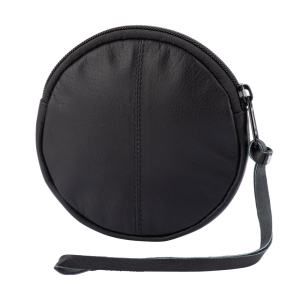 25-002Black - Round Coin Pouch