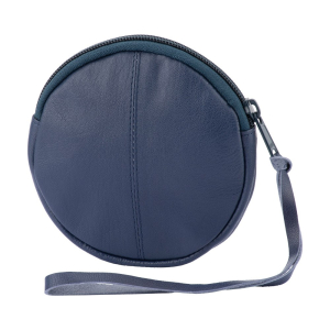 25-002Blue - Round Coin Pouch