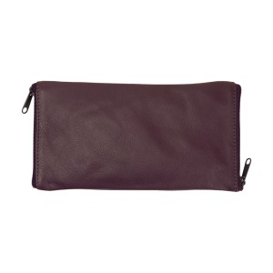 Franco Bonini 2020 Soft Leather Double Glasses Case with Rear Zip – Purple